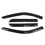 Window Visor Compatible with 2011-2025 Dodge Durango, Acrylic Smoke Tinted 4PCS Sun Rain Shade Guard Wind Vent Air Deflector by IKON MOTORSPORTS, 2012 2013 2014 2015 2016 2017
