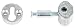 Zipbolt Slipfix Railbolt - Connects Staircase Handrail to Newel Post - 10 Bulk Pack - Includes 5mm Hex Bit with Quick Release Shank
