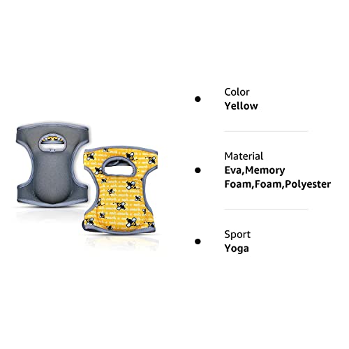 Bee's Knees Cleaning Knee Pads! Great Gift With Soft Foam And New Longer Adjustable Straps, Durable And Soft Knee Protection. Water-Resistant Cleaning Floors, Working In Garden, Yoga, Gardening #TOP7