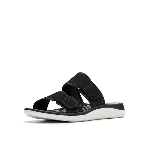 Sandale glissante Clarks Glide Joy noire 43 EU pour soulager les pieds sensibles