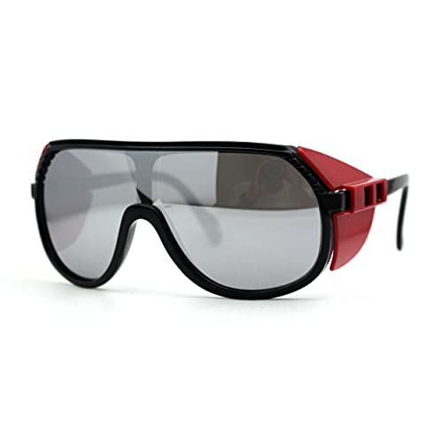 Color Mirror Windbreaker Visor Shield Racer Plastic Sunglasses