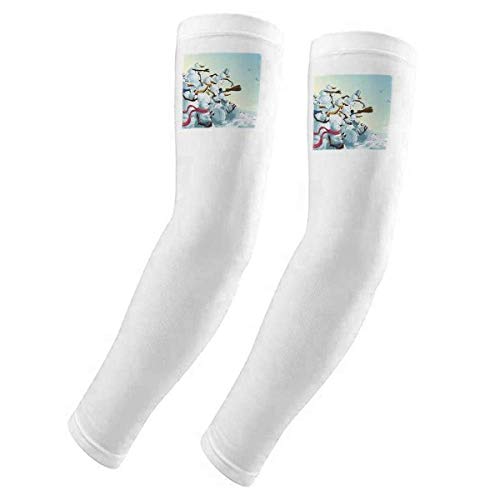 Gants de Noël bonhomme de neige pour protection solaire en festival de plein air