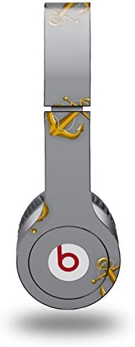 Skin Decal Wrap Works with Original Beats Solo HD Headphones Anchors Away Gray Skin Only (Headphones NOT Included)