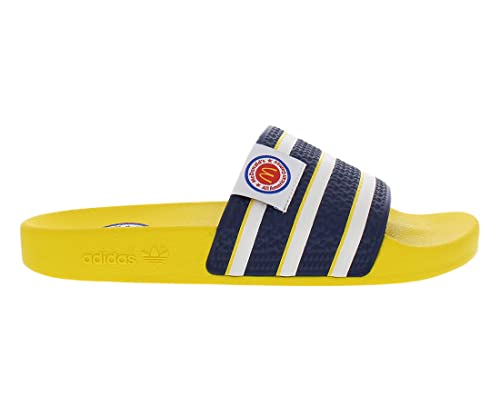 adidas Adilette Mcdaa Mens Shoes Size 14, Color: Yellow/Navy