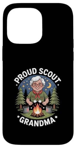 Funny Proud Scout Grandma Camping�A�h�x���`���[ �X�}�z�P�[�X iPhone 14 Pro Max �p