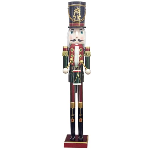 Nussknacker Figur 180 cm 21 KI Store 120 cm Weihnachten Nussknacker Lebensgröße Groß XXL Holz...