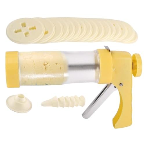 Cookie Press for Baking | Cookie Press Maker Kit,Spritz Cookie Press with 16 Cookie Press Discs & 6 Icing Tips, Cookie Making Machine for Churros, Chocolate, Candies