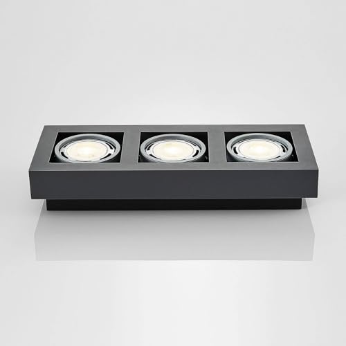 Lampe plafond eclairage variable Ronka 3 lampes salon GU10 - 6