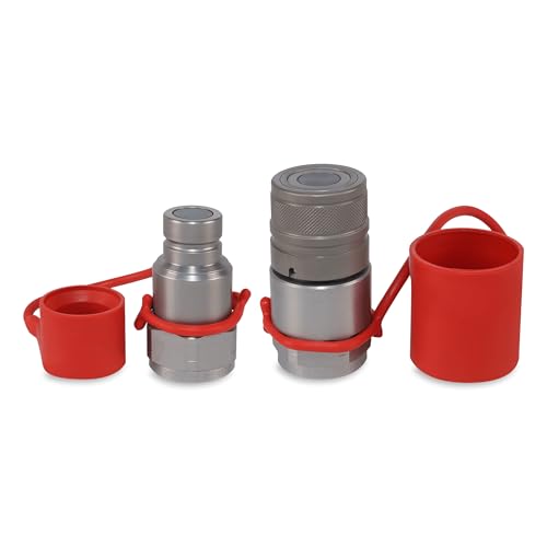 Image of 3 /4″ Flat Face Hydraulic Quick Couplers Set - 1″ NPT Port