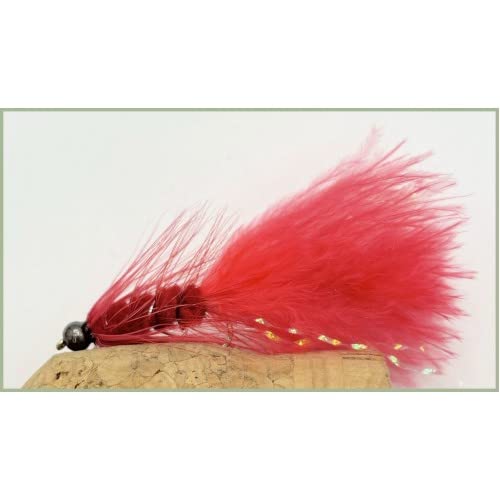 tungstène Perle Rouge Tadpole, 6 par lot truite mouches, taille 10 Cover
