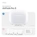 elago Dust Guard Compatible with AirPods Pro 3 Case - Anti-Dust Film Sticker, Protects from Iron/Metal Residue (Dark Grey) (2 Sets) (Must Watch Installation Guide)