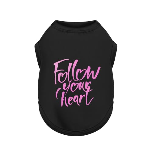 Paiaite Dog Shirt Soft Cotton Pet Tank Top Clothes Follow Heart XL by Paiaite - Used condition - US$8.01