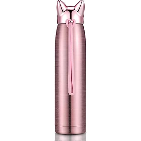 Botella Térmica de Acero Inoxidable con Diseño de Gato Lindo Cover