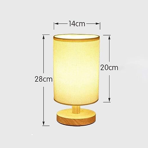 SINCHER Bedside Table Lamp with Cover and LED Bulb, Light Temperature: 3000 K,Light Output: 600LM,E27 Premium Modern Style Desk Lamp for Premium Dining Room Bedroom Living Room Study Room Dorm