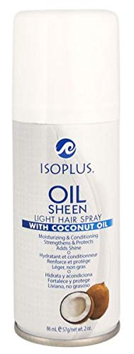 Isoplus Oil Sheen Spray Ligero Coco 2 oz Pack 2 miniatura 1