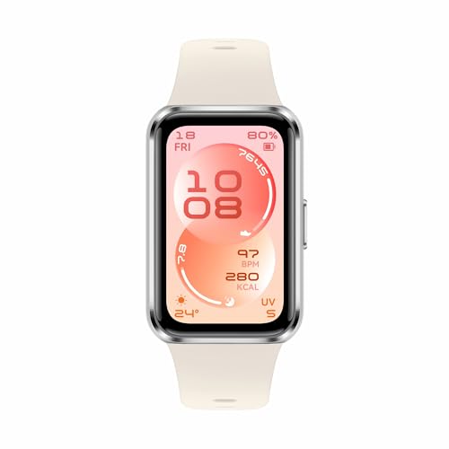 Image of Huawei Band 11 Health & Fitness Tracker, Enhanced Sleep Tracking, All-Day Health Monitoring, Ultra-Slim & Comfort Wear, Compatible with iOS & Android, Smart Watch, Metal (White)