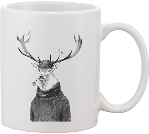 Hipster Moose - Taza de cerámica Hipster Moose - Taza de cerámica