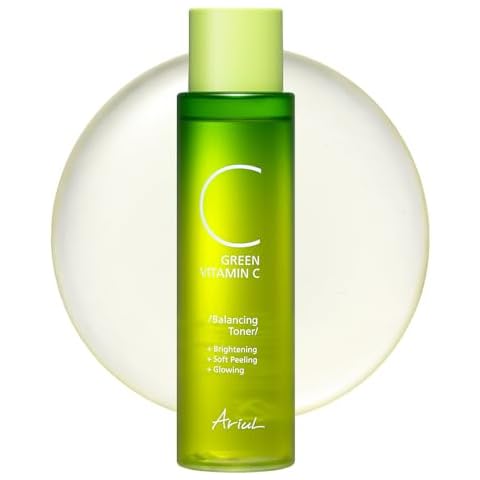 Ariul Green Vitamin C Balancing Toner, 5.3 fl oz (150 ml), Ariul Vitamin Toner, Lotion, Skin Care, Vegan, Vegan, Moisturizing, Exfoliating Care Cover