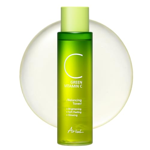 Ariul Green Vitamin C Balancing Toner – Gentle Exfoliation & Skin Balancing with 15% Kakadu-C Complex, PHA 1%, CICA, Vegan Formula, Korean Skin Care, 150ml / 5.07 fl. oz