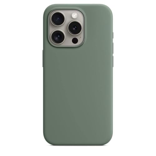 Coque magnétique silicone liquide iPhone 15 Pro Max protection chutes