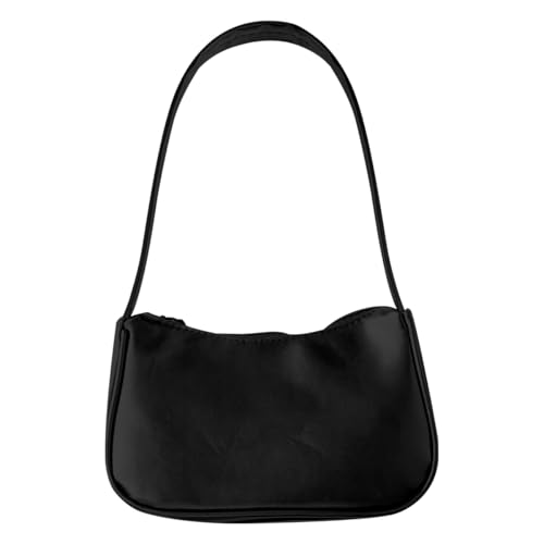 Image of Lotsdonxia Women's Vintage Leather Shoulder Bag – Exquisite Handbag for Shopping, Travel & Casual Outings, Stylish Underarm Clutch for Parties, Birthdays & Daily Use (Black)