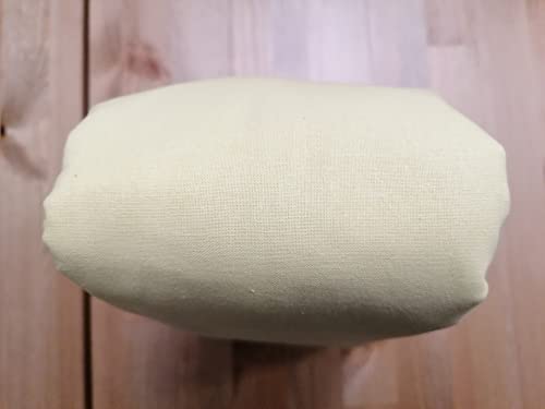 Pago Poco Fitted Sheet with Corners for Double Bed in Plain Colour 180 x 200 + 25 cm, 100% Cotton, in All Colours!!!!! (Yellow) - Image 4