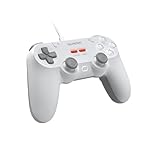 GameSir Tegenaria Lite Wired Game Controller For Switch, Android, iOS, PC, Steam With Retro 90s Design, Hall Effect Sticks, 1000Hz Polling Rate, Dual Rumble Motors, Mappable Back Buttons, Ultra-Low Latency, Ergonomic Design -Serene White - Image 2