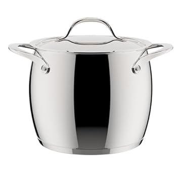 Lagostina Orchestra Pentola Con Coperchio e Due Manici In Acciaio Inox 18/10 Ø 18 cm, Fondo Lagotherm 3 Strati, Effetto Specchio Esterno e Interno Satinato, per Tutte le Fonti di Calore