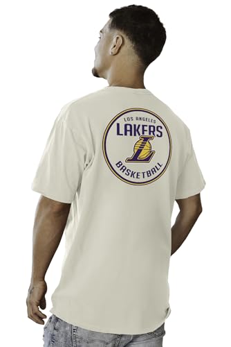 Image of Blue 84 NBA Unisex-Adult NBA Officially Licensed T-Shirt Ringspun Front /Back Ivory