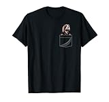 Bearded Collie dans une poche T-Shirt
