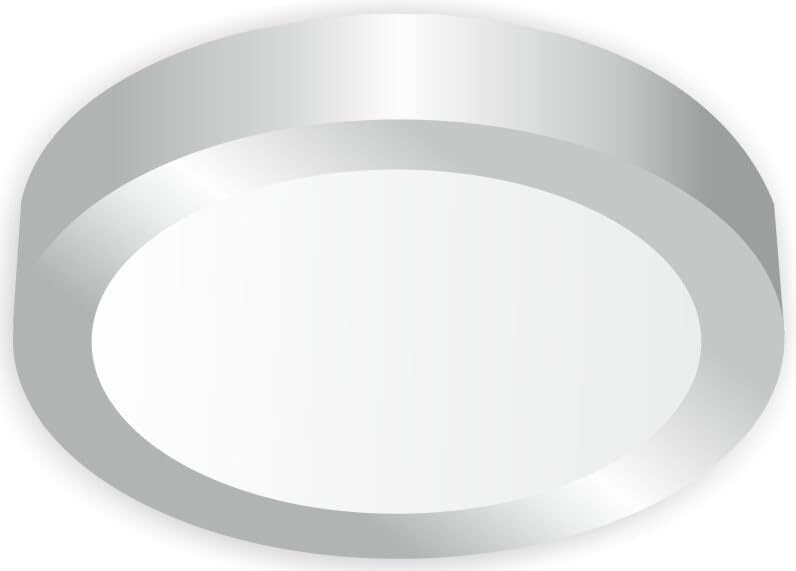 Downlight LED rond 24W finition nickel, le luminaire premium 6000K durable