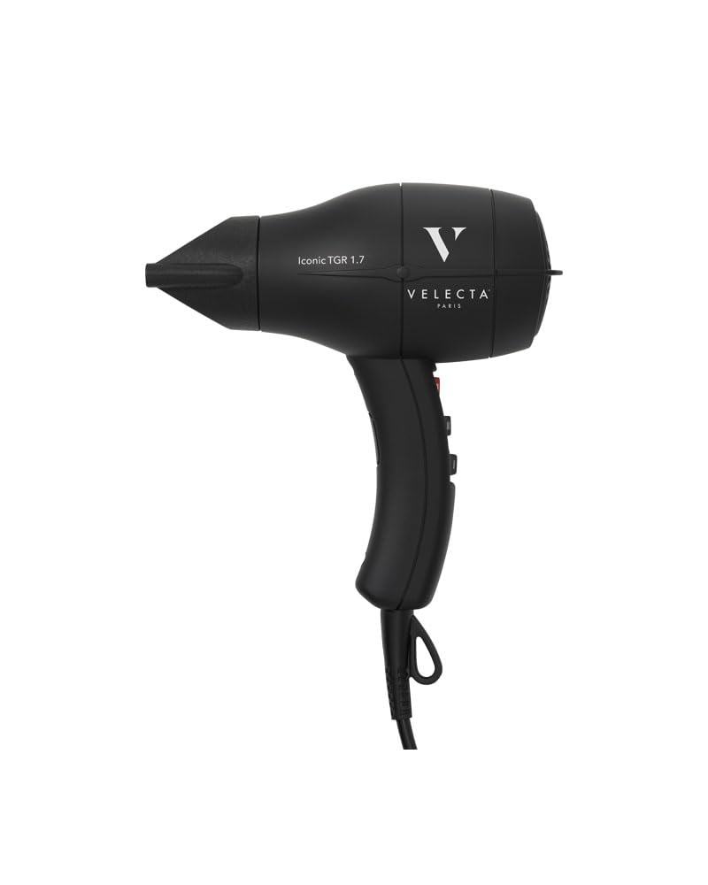 Velecta Paris - Sèche-cheveux professionnel - ICONIC TGR 1.7 Noir intense - Guide 360
