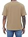 iudam Mens Short Sleeve T-Shirt Graphic Loose Fit Tee Crew Neck Palm Tree Summer Shirts (Khaki,L)