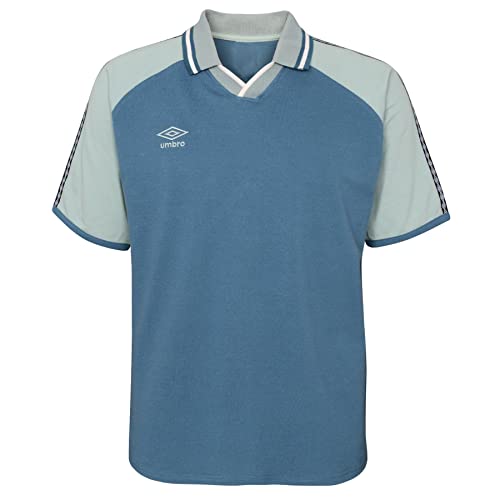 Umbro Men's Retro Johnny Collar Jersey Shirt Large