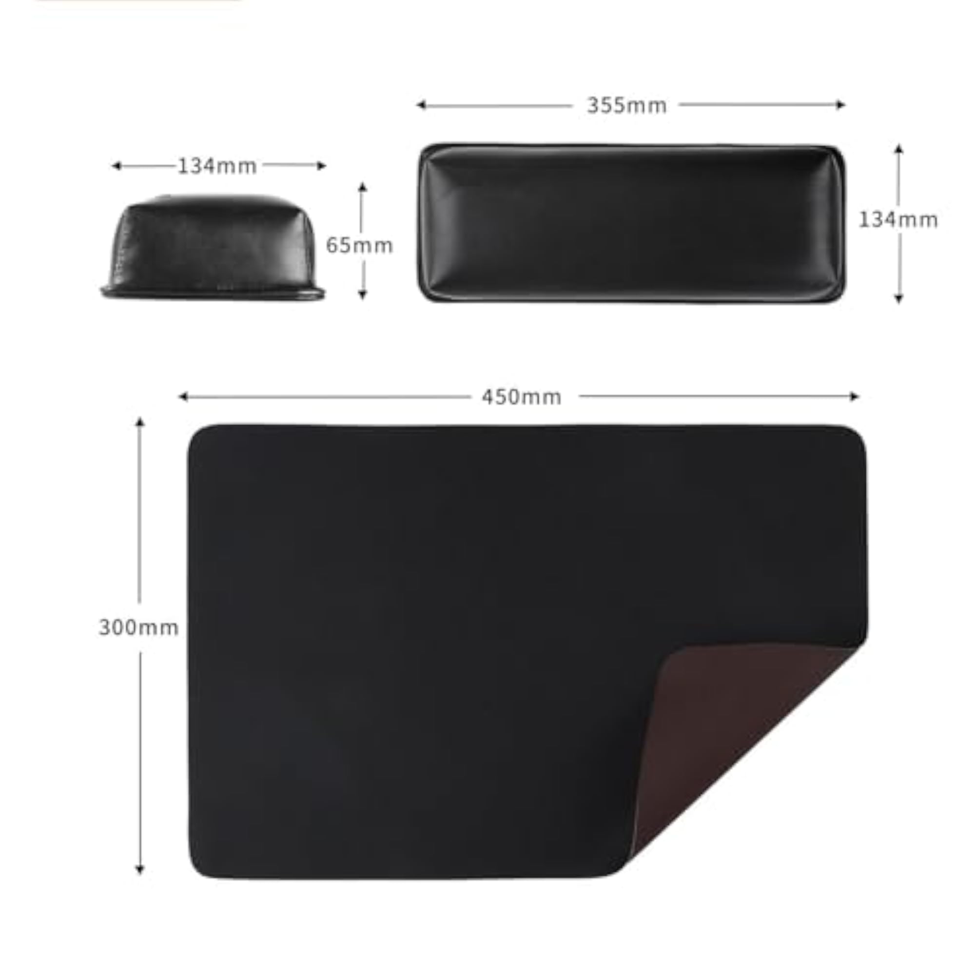 Nail Pillow Hand Rest for Nails, Black