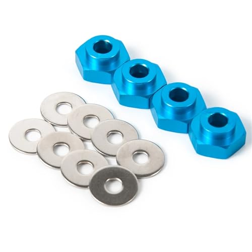 RC���f���L�b�g�X�y�A�p�[�c For Axial For SCX10 For TRX4 1/8 1/10 4 �Z�p�z�C�[���n�u�h���C�u�A�_�v�^�����R���������i�b�g 12 �~�����[�g���� 17 �~�����[�g�� RC �J�[���i(Blue)