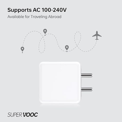 Image of 80Watt Adapter for Oppo Supervooc Charger Original Adaptor Only,White