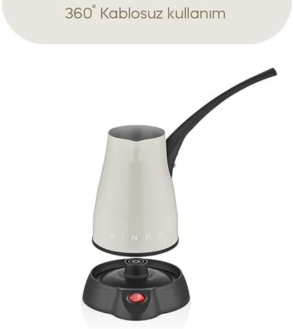 Sinbo SCM-2960 Inox Elektrikli Cezve – Paslanmaz Çelik Türk Kahve Makinesi, Köpüklü ve Hızlı Pişirme Özellikli - Görsel 4