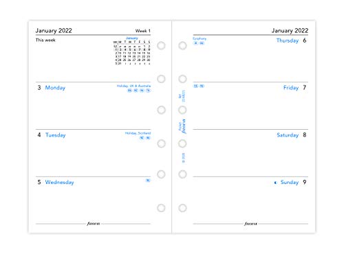 Filofax Pocket Week On Two Pages English #TOP1