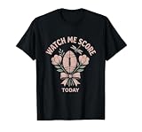 Watch Me Score Today Toddler Football Design T-Shirt, Men, Black, Large