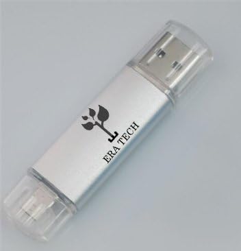 Two Way Dual USB OTG Memory Stick Flash Drive - USB to Micro USB Memory Stick, USB Flash Drive For Mobile phone and Computer - 8GB,16GB, 32GB. Compatible with all Android and Windows smart phones and tablets (16GB, White)