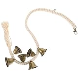 Cabilock Hundeglocke für Stubenreinheitstraining mit Eisen und Baumwollfaden Kreative Türgriffklingel zur Hundeerziehung an Haustür