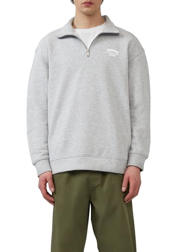 QS Stehkragen Sweatshirt mit Reißverschluss und Frontprint