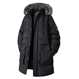 DESIGN : Doudoune homme zippée, facile à porter ; garnissage en coton épais, léger et chaud ; col montant à capuche.