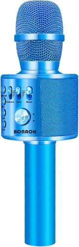 BONAOK Wireless Bluetooth Karaoke Microphone,3-in-1 Portable Handheld Karaoke Mic Speaker Machine Birthday Home Party for PC or All Smartphone (Q37 Blue) BONAOK Wireless Bluetooth Karaoke Microphone,3-in-1 Portable Handheld Karaoke Mic Speaker Machine Birthday Home Party for PC or All Smartphone (Q37 Blue)