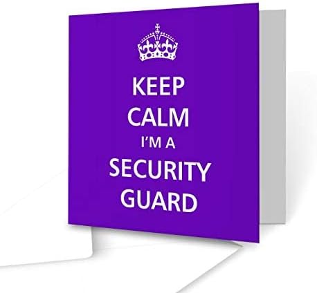 The Victorian Printing Co - Keep Calm - I'm A Security Guard - Square Greeting Card