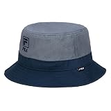 Fila Unisex Two Tone Cotton Twill Bucket Hat (Stone Gray/Navy)