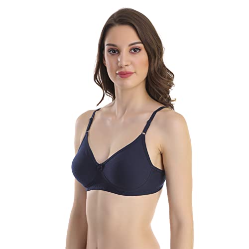 Image of Cotton Blend Seamless Bra for Womens