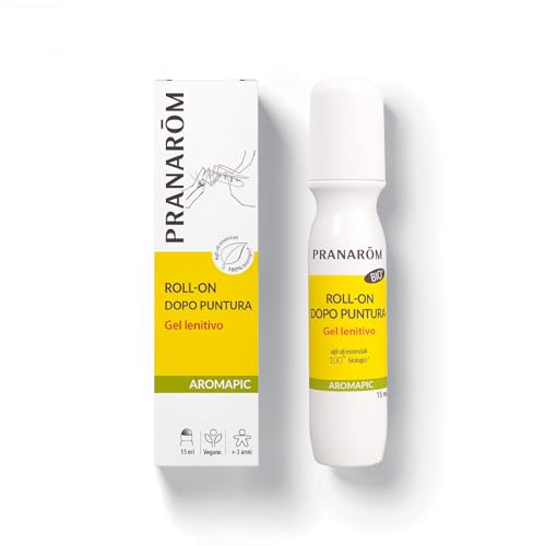 Pranarôm - Aromapic - Roll-on Dopopuntura BIO per un Sollievo Immediato, con Lavanda spica e Menta selvatica - Adatto Ai Bambini Dai 3 Anni In Su - 15ml