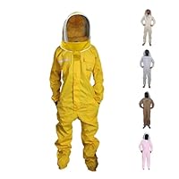 Tuta Da Apicoltore Professionale URBANSBEE In Cotone - Protezione Contro Punture Di Api (Giallo, XL) - Foto 7